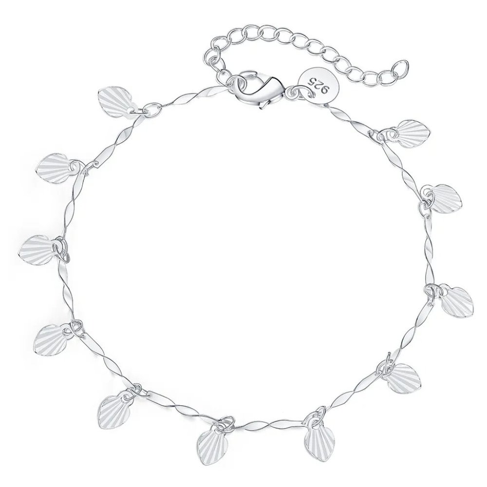 Sea Bracelet 925 Sterling Silver Charm Chain Bracelet Bangles Classic Tennis